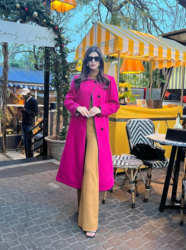 Pretty In Pink Long Coat