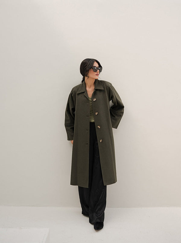 Muss - Rifle Green women’s over coat